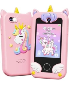 KOKODI Kids Smart Phone Toys, Birthday Gifts Unicorn Toddler Play Phone for HD - Picture 1 of 12