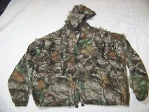 Leafy Realtree Hardwoods Camo Sheer Mesh Hooded Jacket - 2X/3X - Zip Front - Picture 1 of 12