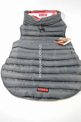 Kong Outewear Chaqueta Hinchada Paracaídas Color Perro Gris Talla GRANDE Resistente al Agua Foto 1 de 2