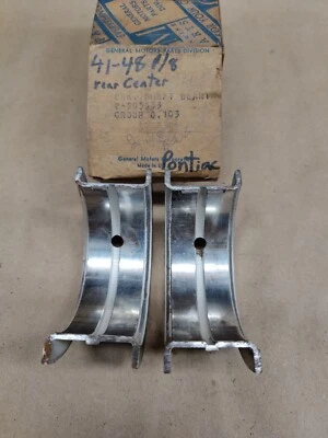 Nuevo de Lote Original 1941-48 Pontiac 8 cilindros cigüeñal trasero central cojinete principal GM 505553 Foto 1 de 2