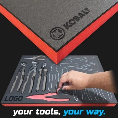 KOBALT shadow foam tool tray insert storage organizer toolbox tool kit set - Image 1 of 4