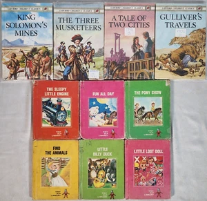 Lot 10 Vintage Children's Books - Ladybird & Tiny Elf Library - Sleepy Engine - Foto 1 di 2