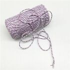 100meters Cotton Cord Roll Multicolor Rope Strings DIY Gift Packing Decorations
