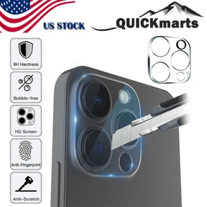 Cubierta protectora de lente transparente 9H vidrio templado para cámara para iPhone 15 Plus Pro Max - Imagen 1 de 8