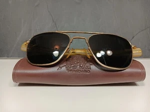 Vintage Classic Original American Optical FG-58 Aviator Pilot Sunglasses 5 1/2” - Picture 1 of 7
