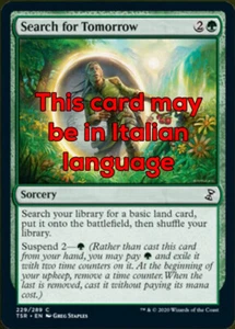 MTG 4x SEARCH FOR TOMORROW EXC - RICERCA DI UN DOMANI - TSR - MAGIC - Picture 1 of 1