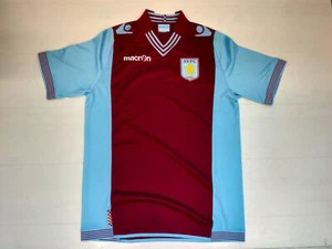 6461 MACRON ASTON VILLA FC MAGLIA GARA UOMO HOME  2013 AVFC  M13 58032300  S XL - Picture 1 of 4
