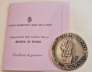 SAVOIA FILIBERTO e IOLANDA ,moneta 1992 RICONIO TESTONE da quattro 1497- ARGENTO - Foto 1 di 7