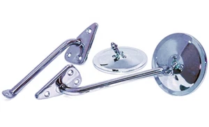 60 61 62 63 64 65 66 CHEVY GMC TRUCK C10 C20 STAINLESS STEEL MIRRORS RH&LH PAIR - Picture 1 of 5