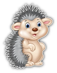 Funny Hedgehog Car Bumper Sticker Decal -  ''SIZES'' - Picture 1 of 1