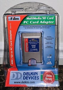 Delkin eFilm Memory Stick PC & SD Card Adapter Multimedia NEW MMC / SD To PC - Picture 1 of 2