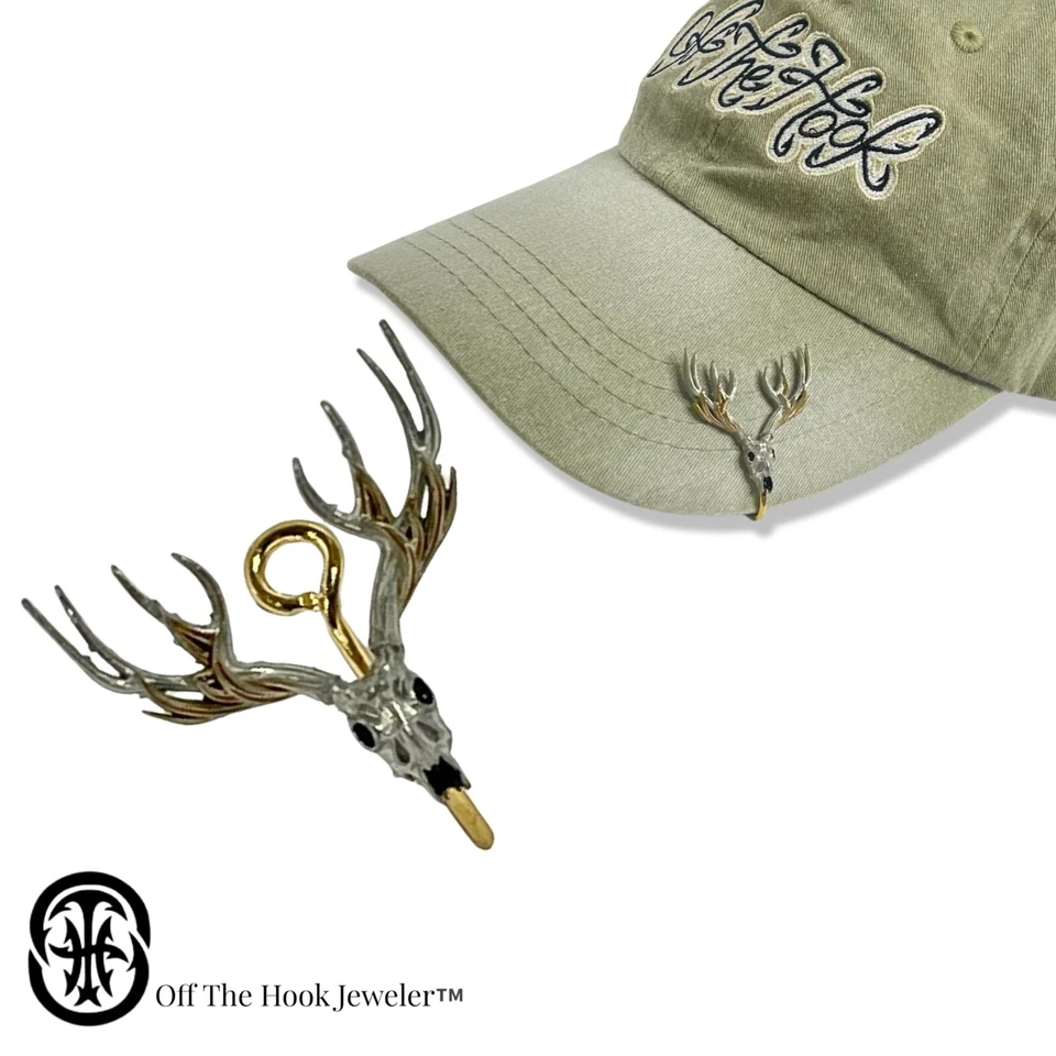 Elk hook hat clip -Elk Antler Hookit®️ By Off The Hook Jeweler©️ Hat Hook