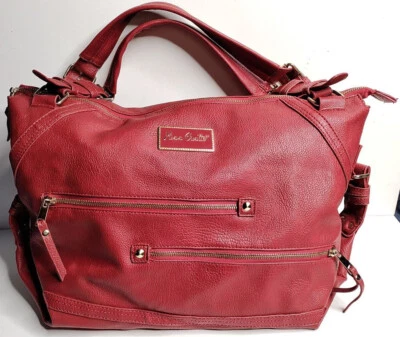 Bolso de Mano MISS GUSTTO Rojo FAUX Cuero Grande Relajado Hobo Cartera Bolso de Mano Foto 1 de 4