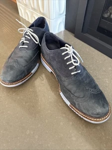 Cole Haan Mens 9.5 Zero Original Grand Navy Ink Pacific Wingtip Shoes - Picture 1 of 7