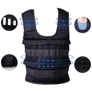 Loading Vest Heavy Duty Strength Training Gym Slim Design Body Weight Vest - Picture 1 of 7