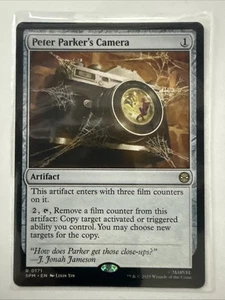 Cámara de Peter Parker 0171 regular Marvel's Spider-Man casi nueva SPM Magic The Gathering - Imagen 1 de 2