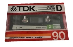 Vintage TDK D90 Blank Audio Cassette Tape High Output Normal Type I Japan 1986 - Picture 1 of 3