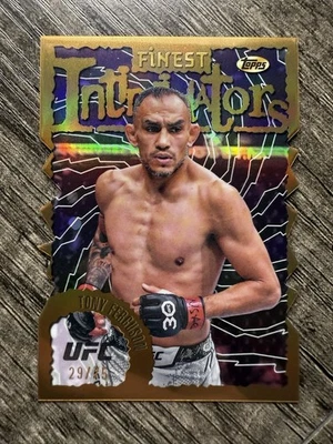 2024 Topps Finest UFC Intimidators Tony Ferguson  Gold Refractor Die Cut /75 - Image 1 of 2