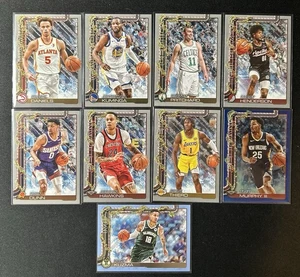 (9) 2025-26 Topps Holiday Basketball Silver & Blue Metalic Glitter LOT - Picture 1 of 1