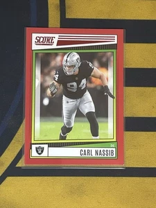 2022 Score - Carl Nassib #129 Red - Picture 1 of 2