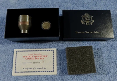 2000-D 50-State Quarter Massachusetts Quarter & "DIE PRESS" With COA & Box, OGP - Image 1 of 4