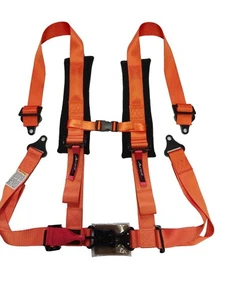 NEW! Orange 4 Point Harness for Safety Off Road Use-RZR 200-FAST SHIPPING! - Picture 1 of 6