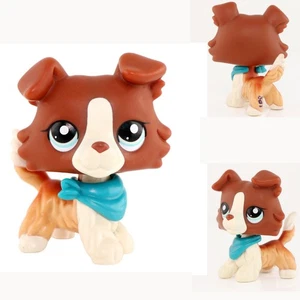 Minilpsshop LPS Collie #1542 Perro Rojo Raro LPS Figura Cabeza Bobble Imán Pie Juguete - Imagen 1 de 9