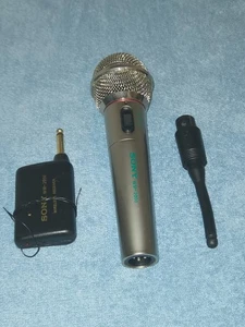 Vintage Sony WM2000 Wired/Wireless Microphone With Transmitter. Read Description - Picture 1 of 9