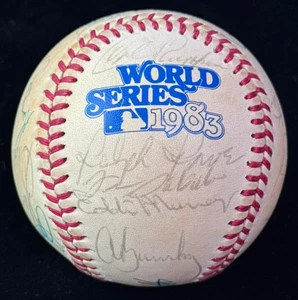 1983 Baltimore Orioles "World Series Champs" Team Signed Baseball Auto Ball JSA - Picture 1 of 12
