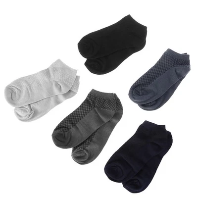 5 Pairs Men Ankle Low Socks Breathable Comfy Casual Non- Socks low socks - Image 1 of 4