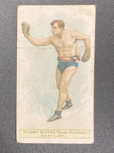 1911 Wills Boxers Tobacco Scissors Back Tommy Burns (Noah Brusso) - Picture 1 of 2
