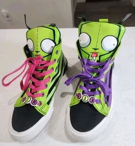 Rare Famous Invader Zim Gir Sneaker Shoes Women's Size 8 Nickelodeon Y2K Used - Picture 1 of 12