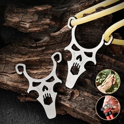 CNC Titanium Alloy Pocket Pry Bar Pendant Mini Crowbar Opener Keychain Multi EDC - Image 1 of 4