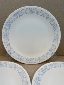 RETIRED VINTAGE Corelle SEA AND SAND Blue & Tan 10 1/4" Dinner Plates Set of 5 - Picture 1 of 15