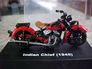 New Ray Toys Indian Chief 1945 Red Motorcycle Die Cast 1:32 - Picture 1 of 6
