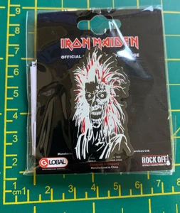 IRON MAIDEN EARLY ALBUMS EDDIE LOGO METAL BADGE OFFICIALLY LICENSED - Picture 1 of 7