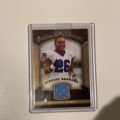 2014 Upper Deck Goodwin Champions Memorabilia Giovani Bernard # M-GB  - Image 1 of 2
