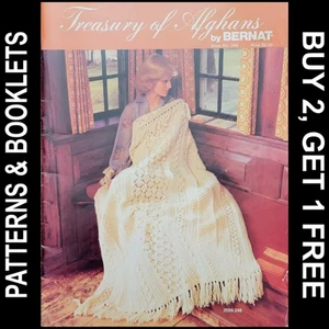Bernat vintage n. 246 "Tesoro degli Afghani" ©1979 19 Afghani da lavorare a maglia/uncinetto - Foto 1 di 24