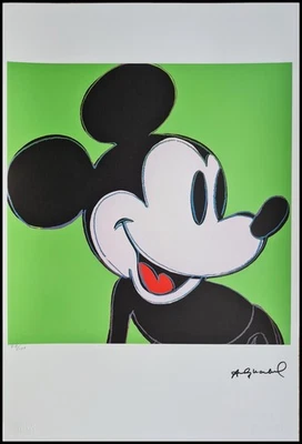ANDY WARHOL * Mickey Mouse * signed lithograph * Kunstdruck * limited # 77/100 - Bild 1 von 4