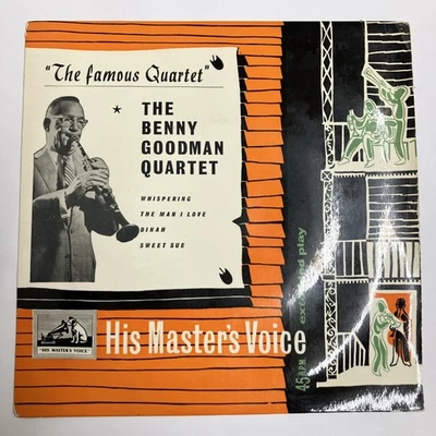 The Benny Goodman Quartet – The Famous Quartet - HMV 7" Vinyl 1956 EP - 7EG8154 Foto 1 de 4