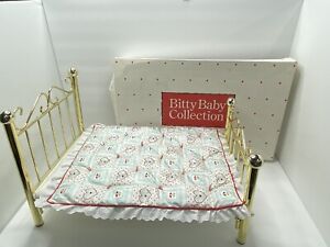 18" American Girl Doll Bitty Baby Brass Victorian Bed Frame & Mattress Retired