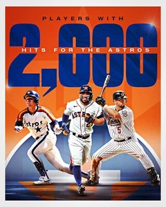 Foto de Altuve Bagwell Biggio Houston Astros 2000 Hits Club 8x10 MLB - Imagen 1 de 1