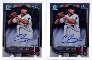 2025 Bowman Cory Lewis Base Auto X2 - Picture 1 of 2