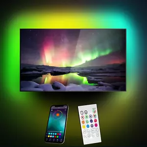 LED Lights for TV 14-47 Inch Gaming Monitor LED Strip Light 9.8Ft Music TV Led B - Picture 1 of 12
