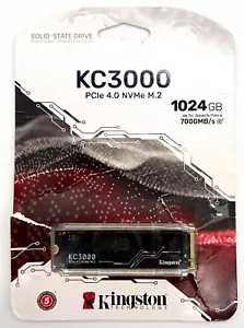 *READ* Kingston KC3000 1024GB 1TB M.2 NVMe Internal SSD (SKC3000S/1024G) - Picture 1 of 4