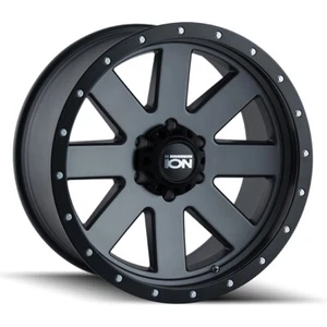 ION ALLOY 134 20X10 5X127 ET-19 Matte Gunmetal W/Matte Black Beadlock (Qty of 1) - Picture 1 of 2