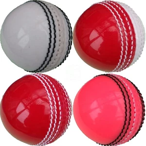 getpaddup Übung Training Coaching Cricket Ball, rot weiß pink, Erwachsene Jugend - Bild 1 von 10