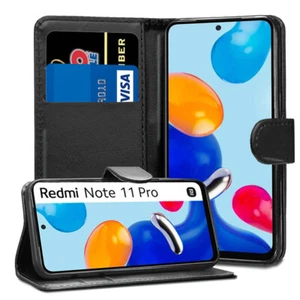 For Xiaomi Redmi Note 11 Pro 4G 5G- Synthetic Leather Flip Case Wallet Cover - Picture 1 of 5
