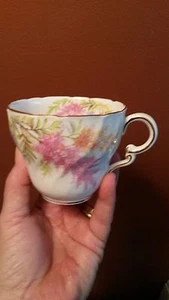 NUMBERED STANLEY FINE BONE CHINA of ENGLAND TEA CUP (FLORAL W/ GOLD TRIM) - Picture 1 of 5
