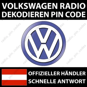 VW RADIO DEKODIEREN PIN CODE TOURAN CADDY TOUAREG UP RNS 315 510 RCD 200 215 510 - Bild 1 von 4